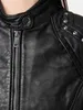 Tazzio Damen Lederjacke F521 (Schwarz, S) Produktbild-Vorschau 4