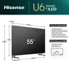 Hisense 55U6NQ 139 cm (55 Zoll) Fernseher 4K Mini LED ULED Produktbild-Vorschau 7