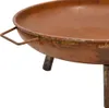 vidaXL Feuerschale, Stahl, Braun, 67,5 x 58 x 22,5 cm, mit Produktbild-Vorschau 5