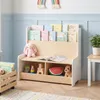 COSTWAY 3 in 1 Bücherregal Kinder mit Sitzbank, Kinderregal Produktbild-Vorschau 8