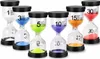 6er Set Sanduhr Timer 1 3 5 10 15 30 Min Bunt Für Küche Produktbild-Vorschau 1