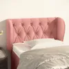 vidaXL Kopfteil mit Ohren Rosa 83x23x78/88 cm Samt -  Kopf- Produktbild-Vorschau 2