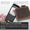 Geldbörse aus echtem Leder – Uni – Edles Design mit Produktbild-Vorschau 4