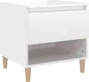 vidaXL Nočný stolík s vysokým leskom biely 50x46x50 cm Náhľad obrázku produktu 2