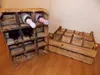5x GEFLAMMTES WEINREGAL HOLZ mit 12 Fächern / NEU / Produktbild-Vorschau 5
