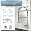 Edelstahl Küchenarmatur Ausziehbar Brause Wasserhahn Küche Produktbild-Vorschau 6
