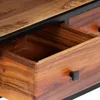vidaXL TV Schrank 120x30x40 cm Massives Altholz und Stahl - Produktbild-Vorschau 5