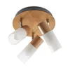Lindby Deckenstrahler Christoph, 20 cm, 3-flg, Holz, Produktbild-Vorschau 1