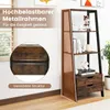 COSTWAY regał drabinkowy wolnostojący, 134 cm regał z 4 Podgląd zdjęcia produktu 5