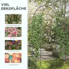 Schwarzer Metall-Rosenbogen 140x40x240 cm, Gartenbogen Produktbild-Vorschau 4