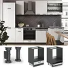 Herdumbauschrank Vicco Fame-Line Weiß Landhaus 60 cm ohne Produktbild-Vorschau 4
