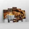 Bild auf Leinwand - Leinwandbild - Cappuccino Tasse Körner Produktbild-Vorschau 4