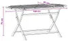 vidaXL Klappbarer Gartentisch 160x85x75 cm Massivholz Produktbild-Vorschau 5