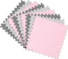 Tappetino puzzle in schiuma 180x180cm 9 pezzi grigio rosa Anteprima dell’immagine prodotto 7