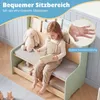 COSTWAY 3 in 1 Bücherregal Kinder mit Sitzbank, Kinderregal Produktbild-Vorschau 6