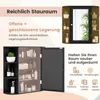 GOPLUS Spiegelschrank Holz mit einzelner Spiegeltür, Produktbild-Vorschau 2