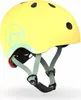 A yellow helmet for children, shown from the side on a white background. Voir les images du produit
