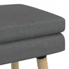 Banc double vidaXL, gris foncé, 110 x 40 x 47 cm, tissu Voir les images du produit 5