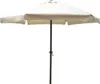 A beige patio umbrella with a black pole is shown against a white background. Produktbild-Vorschau