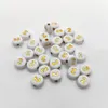 Perles pour lettres, 30 pièces, 4x7 mm, or avec blanc, Voir les images du produit 2
