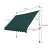 A diagram showing the dimensions of a green awning. Náhled obrázku produktu