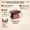 Feuerstelle Pueblo 57x33cm Garten Rostoptik Terrasse Ofen Produktbild-Vorschau 11