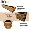 HolzGarden Dřevěný květináč obdélníkový z masivu Náhled obrázku produktu 9