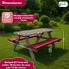 Coemo Kinder-Sitzgruppe Grau Picknicktisch mit Polster Produktbild-Vorschau 5
