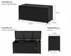 Polyrattan Kissenbox 300L Auflagenbox Gartenbox Balkon Produktbild-Vorschau 4