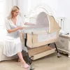 3 in 1 Beistellbett Babywiege Reisebett,Babybetten ab Produktbild-Vorschau 2