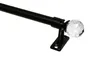 A close-up, studio shot of a curtain rod with a crystal finial. Produktbild-Vorschau