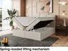 MEBLINI Boxspringbett mit Bettkasten - Gepolstert Produktbild-Vorschau 4