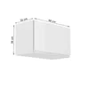 Kondela Oberer, höher Küchenschrank Aurora G60KN - Weiss Produktbild-Vorschau 3
