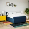 Möbel Boxspringbett mit Matratze Blau 160x200 cm Produktbild-Vorschau 3