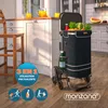 MONZANA® Chariot de courses noir 56 litres 3 en 1 pliable Voir les images du produit 2