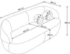 KONSIMO Sofa NELUM Modern, organische Form, mit dekorativem Produktbild-Vorschau 7