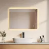 Espejo de baño LED EMKE, 70x50 cm, con iluminación, 3 Vista previa de la imagen del producto 1