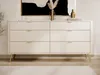Selsey Oval - Commode à six tiroirs, beige, largeur 172 cm Voir les images du produit 2