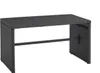 A black polyrattan table on a white background. Produktbild-Vorschau