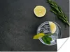 MuchoWow® Poster Cocktail - Glas - Zitrone 160x120 cm - Produktbild-Vorschau 1