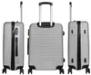 ABS Hartschale Reise Koffer Trolley Gepäck vier 360° Rollen Produktbild-Vorschau 3