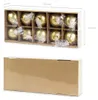 10x Metallisierte Kugelkerze, gold, 6cm Produktbild-Vorschau 2