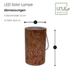 UNUS® Solarlaterne Palmblätter Solar LED Gartenleuchte Produktbild-Vorschau 6