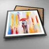 Gerahmtes Poster - Schwarzer Rahmen - Liebhaber Regenschirm Produktbild-Vorschau 3