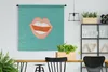 MuchoWow® Wandteppich Wandbehang Mund - Blau - Rosa 150x150 Produktbild-Vorschau 2