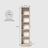 Schrank Mehrzweckschrank sonoma 40cm Breite 180cm Höhe mit Produktbild-Vorschau 6