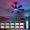 Deckenventilator mit Beleuchtung und Fernbedienung, E27 Produktbild-Vorschau 3