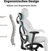 Sedia da ufficio ergonomica Wiltec con poggiatesta e Anteprima dell’immagine prodotto 6