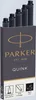 Parker 1950402 Parker Tintenpatrone QUINK Schwarz 5 Stück Voir les images du produit 1