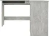 A side view of a gray L-shaped desk. Náhled obrázku produktu